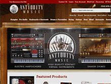 Tablet Screenshot of antiquitymusic.com